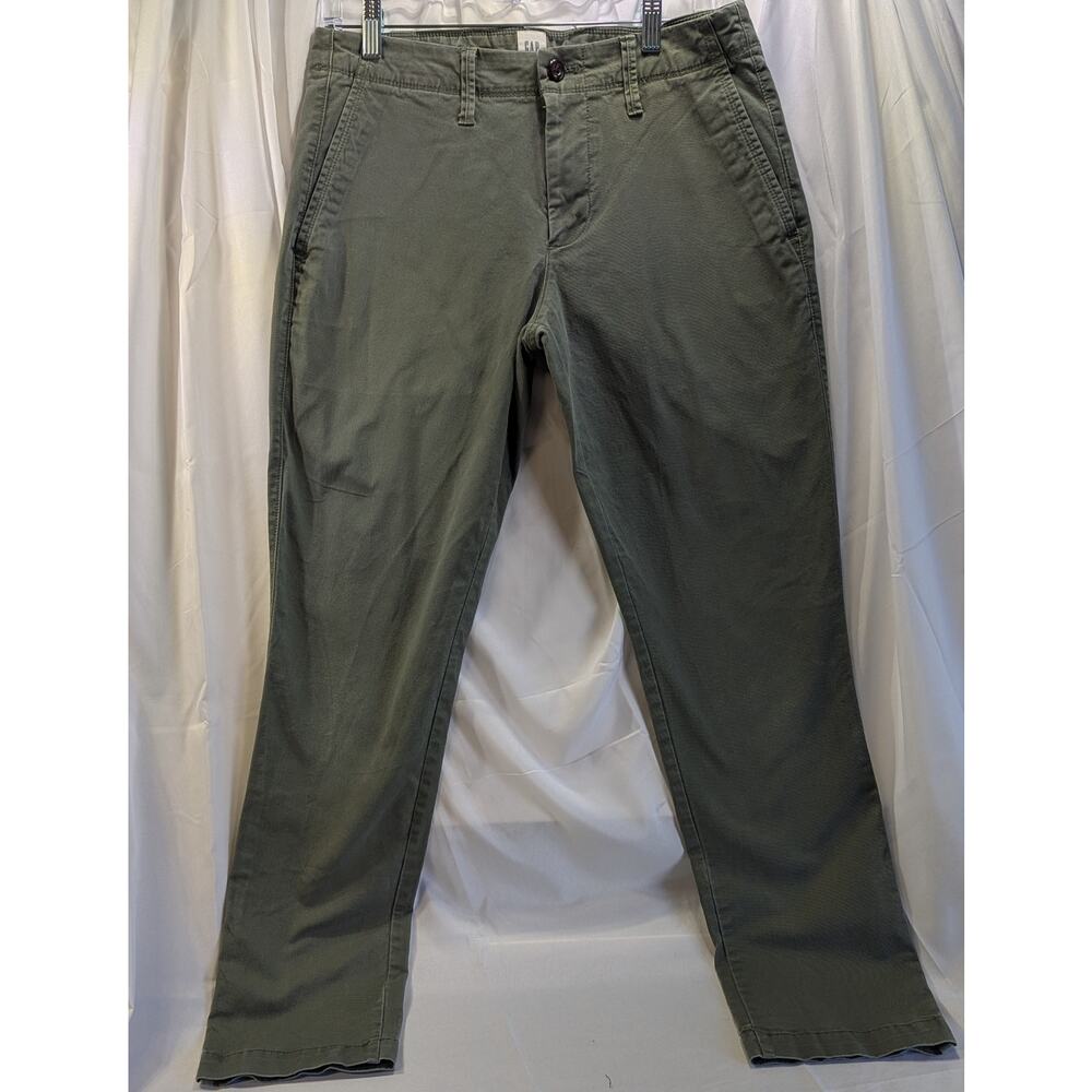 GAP Slim Fit Army Green Casual Dress Pant Size 30x30